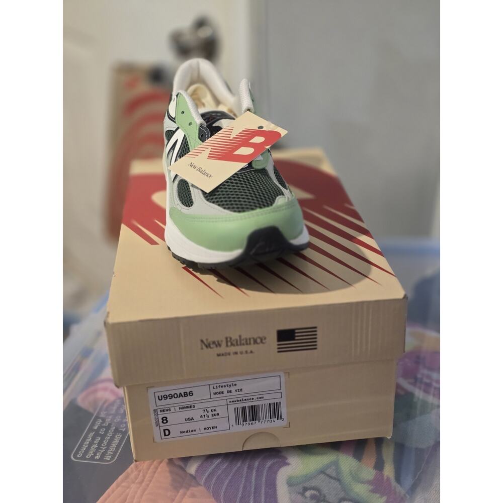 New Balance 990v6 Teddy Santis Avocado Natural Mint U990AB6 Men’s 8 Made USA